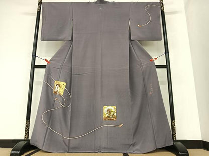 平和屋着物●訪問着　作家物　風神雷神　正絹　逸品　AABA0188zg