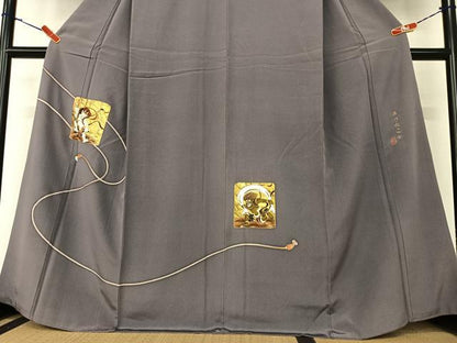 平和屋着物●訪問着　作家物　風神雷神　正絹　逸品　AABA0188zg