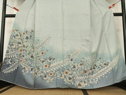 平和屋着物●訪問着　辻が花　手描き　絞り　暈し染め　正絹　逸品　未使用　AABA0195zg