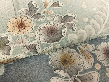 平和屋着物●訪問着　辻が花　手描き　絞り　暈し染め　正絹　逸品　未使用　AABA0195zg