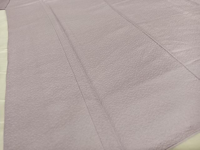 平和屋着物●上質な色無地 紋意匠 浅紫色 正絹 逸品 AABA0211zg
