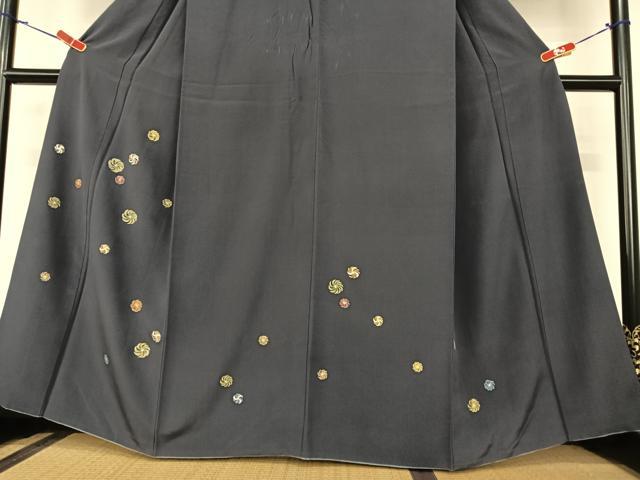 平和屋着物●訪問着 友禅 駒刺繍 風車 金彩 正絹 逸品 AABA0230zg