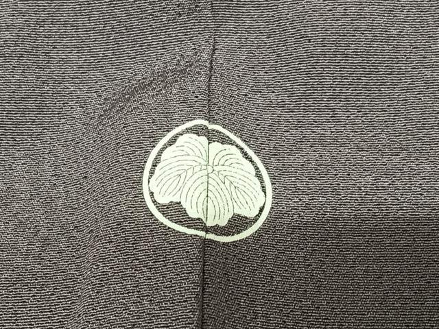 平和屋着物●上質な色無地 葡萄鼠色 正絹 逸品 AABA0233zg