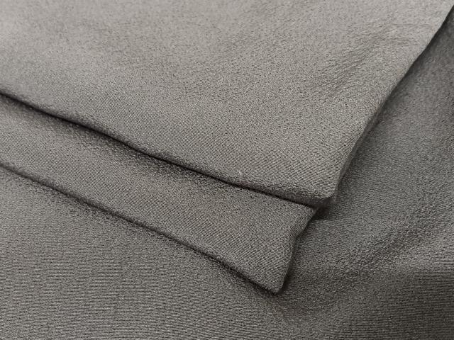 平和屋着物○上質な色無地 葡萄鼠色 正絹 逸品 AABA0233zg