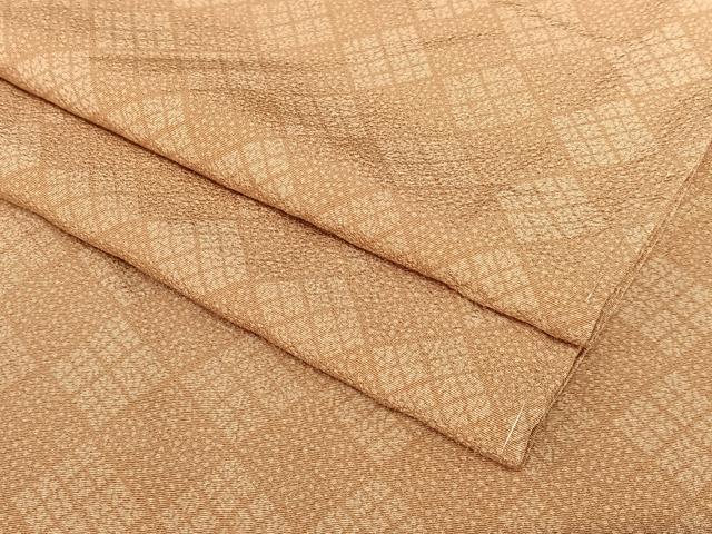 平和屋着物●上質な小紋 菱文 正絹 逸品 AABA0262zg