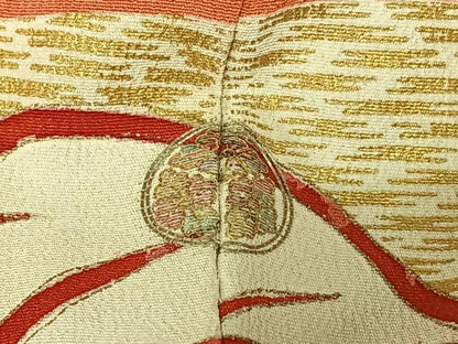 平和屋着物●豪華振袖 草花文 暈し染め 金彩 金銀糸 正絹 逸品 AABA0272zg