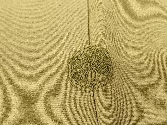 平和屋着物●上質な色無地 朽葉色 正絹 逸品 AABA0279zg