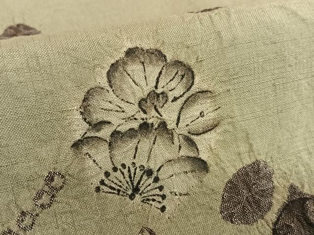平和屋着物●上質な紬　辻が花　絞り　正絹　逸品　AABA0303zg