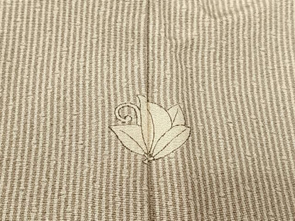 平和屋着物●二代目　西崎緑　江戸小紋　宝尽くし文　竹縞　正絹　逸品　AABA0307zg
