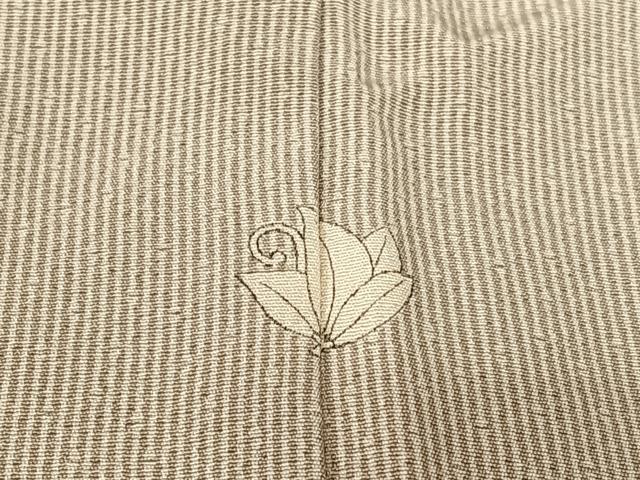 平和屋着物●二代目　西崎緑　江戸小紋　宝尽くし文　竹縞　正絹　逸品　AABA0307zg
