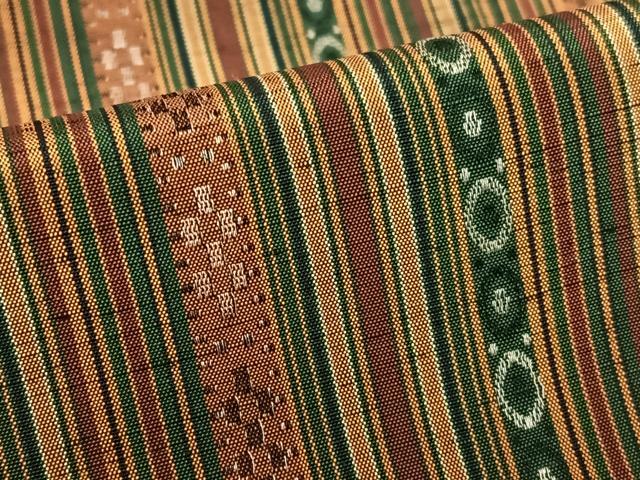 平和屋着物●上質な紬 間道 正絹 逸品 AABA0309zg