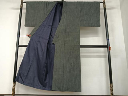 平和屋着物●男性 紬 アンサンブル 檳榔子染色 正絹 逸品 AABA0324zg