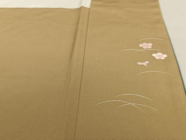 平和屋着物●池坊保子 訪問着 友禅 草花文 暈し染め 正絹 逸品 AABA0338zg