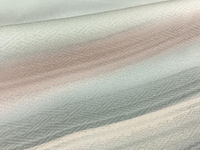 平和屋着物●染色家 岩浅公展　小紋　横段霞文　暈し染め　正絹　逸品　AABA0353zg
