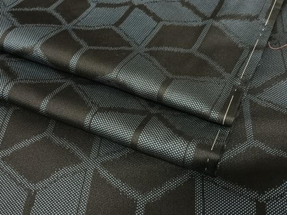 平和屋着物●上質な紬　幾何学文様　正絹　逸品　未使用　AABA0375zg