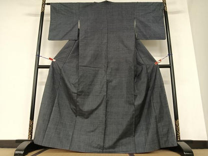 平和屋着物●本場大島紬　一元絣　正絹　逸品　AABA0377zg