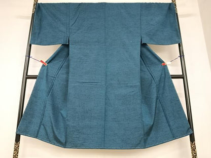 平和屋着物●男性　紬　色無地　褐返色　正絹　逸品　AABA0385zg