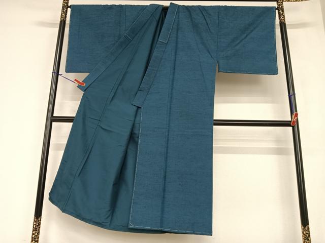 平和屋着物●男性　紬　色無地　褐返色　正絹　逸品　AABA0385zg