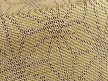 平和屋着物●上質な紬 麻の葉文様 正絹 逸品 AABA0391zg