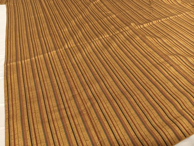 平和屋着物●上質な紬　縞　正絹　逸品　AABA0393zg