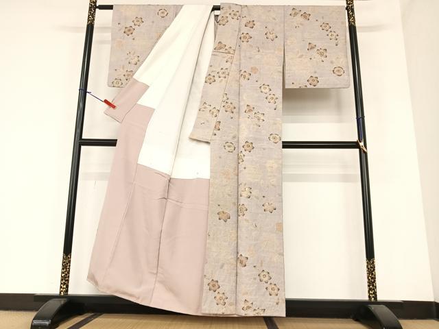 平和屋着物●上質な紬 辻が花 絞り 正絹 逸品 AABA0397zg
