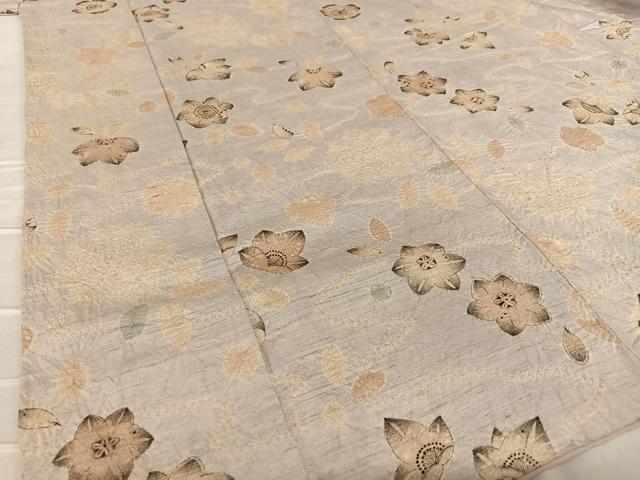 平和屋着物●上質な紬 辻が花 絞り 正絹 逸品 AABA0397zg