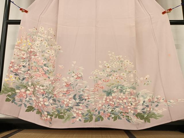 平和屋着物●本加賀友禅作家 明博 色留袖 草花文 正絹 逸品 未使用 AABA0424zg