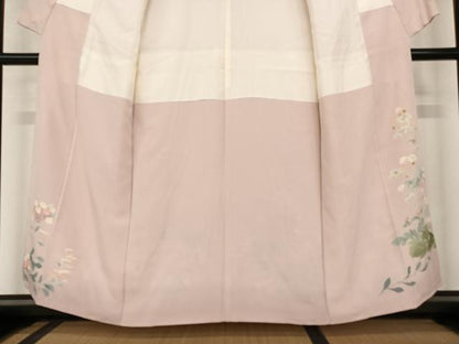 平和屋着物●本加賀友禅作家 明博 色留袖 草花文 正絹 逸品 未使用 AABA0424zg