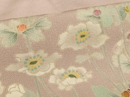 平和屋着物●本加賀友禅作家 明博 色留袖 草花文 正絹 逸品 未使用 AABA0424zg