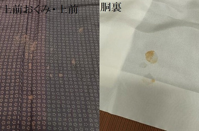 平和屋着物●上質な小紋　型染め　小花尽くし　正絹　逸品　AABA0429zg