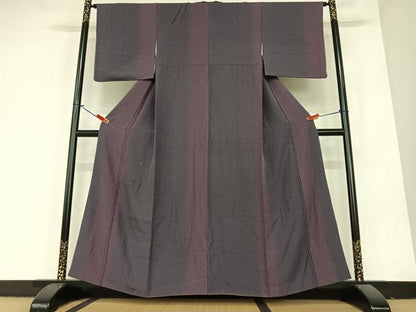 平和屋着物●上質な小紋　型染め　小花尽くし　正絹　逸品　AABA0429zg
