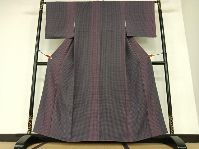 平和屋着物●上質な小紋　型染め　小花尽くし　正絹　逸品　AABA0429zg