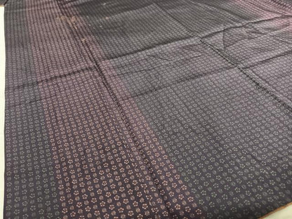 平和屋着物●上質な小紋　型染め　小花尽くし　正絹　逸品　AABA0429zg