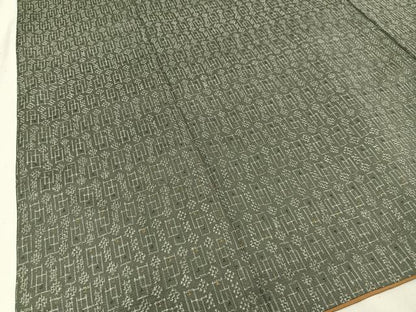 平和屋着物■上質な紬　幾何学文様　正絹　逸品　AABA0477oa