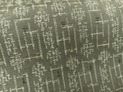 平和屋着物■上質な紬　幾何学文様　正絹　逸品　AABA0477oa