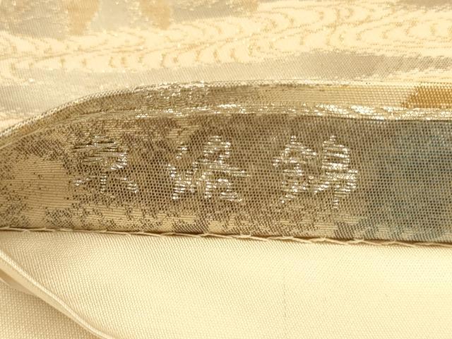 平和屋着物◎六通柄袋帯　京洛錦　風景文　二重引箔　金銀糸　正絹　逸品　AABA0539tn