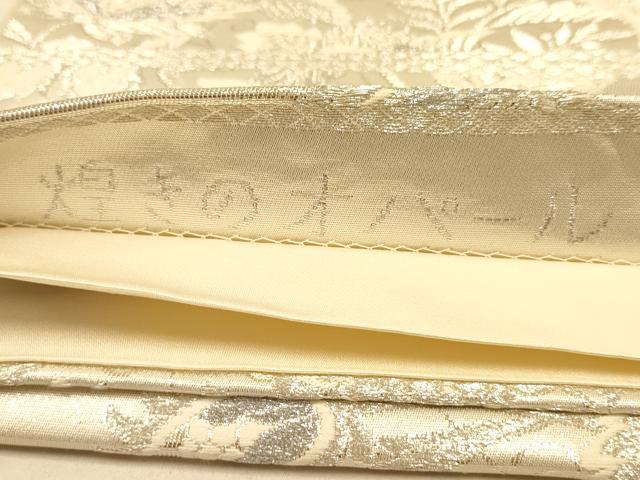 平和屋着物◎六通柄袋帯　煌きのオパール　更紗花文　正絹　逸品　AABA0544tn