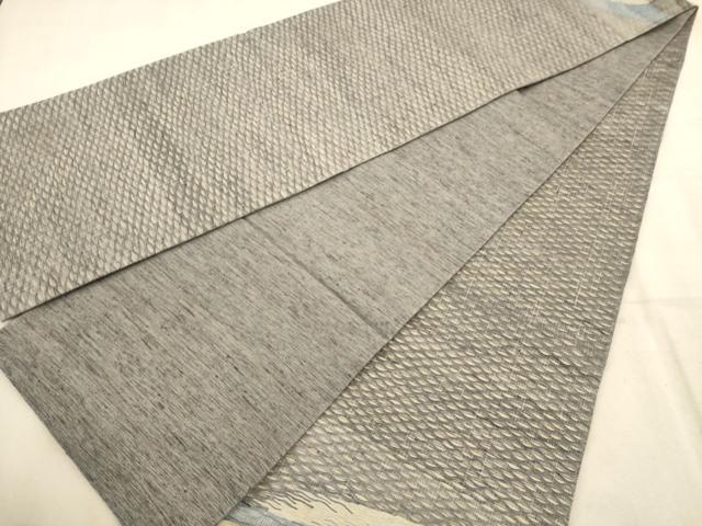 平和屋着物＊夏物 太鼓柄袋帯 紬地 すくい織り 幾何学文 正絹 逸品 AABA0716dt