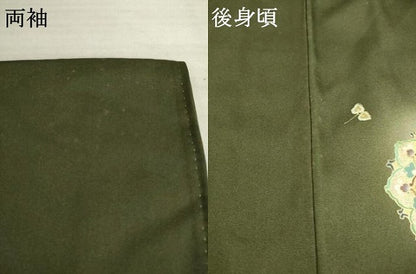 平和屋着物●訪問着 螺鈿 舞花文 暈し染め 金糸 金彩 正絹 逸品 AABA0779ck