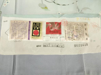 平和屋着物●本加賀友禅作家　松島由美　訪問着　ムシカリダンス　暈し染め　反端付き　正絹　逸品　AABA0794ck
