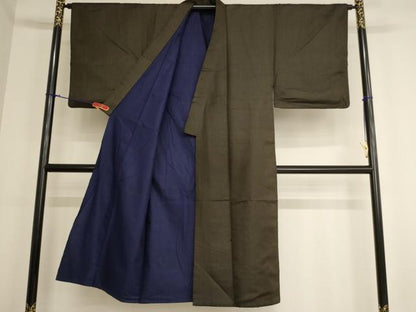 平和屋着物■男性 紬 縞 正絹 逸品 AABA0889ja