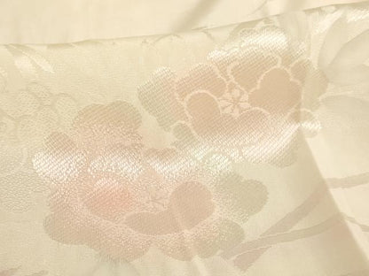平和屋着物■長襦袢　無双仕立て　露芝花文　暈し染め　正絹　逸品　AABA0931ja