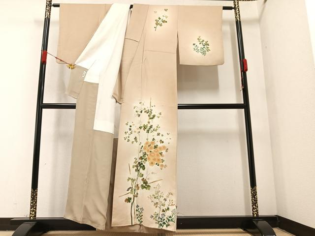 平和屋着物●訪問着 枝花文 正絹 逸品 AABA1247ph