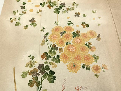 平和屋着物●訪問着 枝花文 正絹 逸品 AABA1247ph