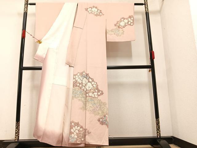 平和屋着物●十日町　名門　滝泰謹製　訪問着　辻が花　絞り　正絹　逸品　AABA1275ph
