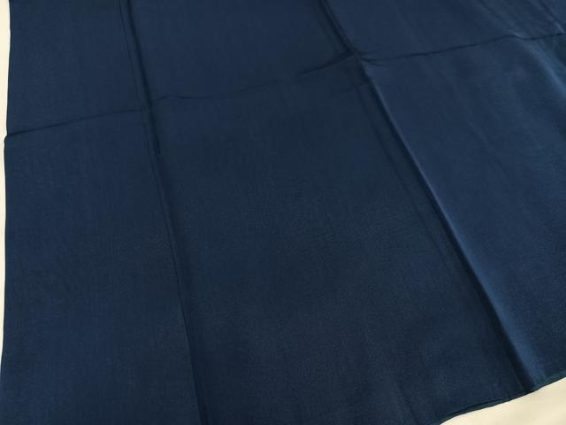 平和屋着物●男性 色紋付 羽織セット 藍鉄色 正絹 逸品 AABA1280ph