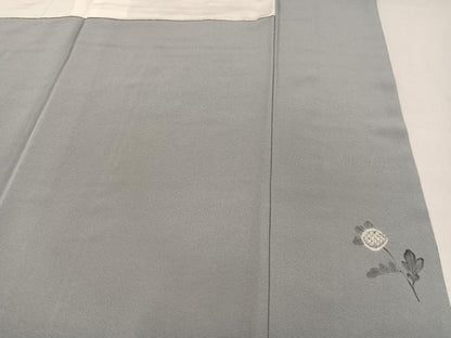 平和屋着物●十日町 名門 滝泰謹製 訪問着 絞り 草花文 暈し染め 金彩 正絹 逸品 AABA1291ph