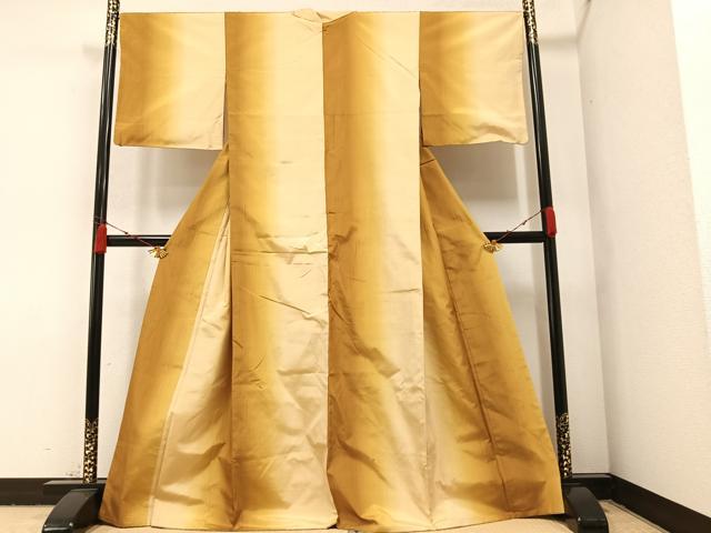 平和屋着物●上質な紬 間道 正絹 逸品 AABA1297ph