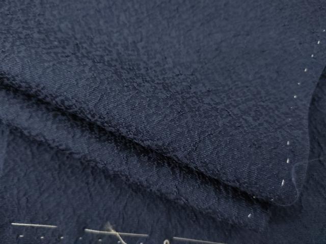 平和屋着物●本藍 色無地 青褐色 正絹 逸品 AABA1344ck