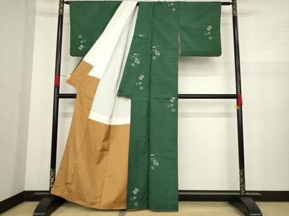 平和屋着物●上京の名門・菱屋六右ェ門　紬　宝尽くし　正絹　逸品　AABA1348ck